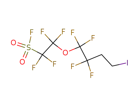 Molecular Structure of 84271-36-3 (1,1,2,2-tetrafluoro-2-(1,1,2,2-tetrafluoro- 4-iodobutoxy)-Ethanesulfonyl fluoride)