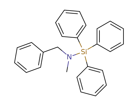 Molecular Structure of 80930-71-8 (N-Methyl-N-(phenylmethyl)-1,1,1-triphenylsilanamine)