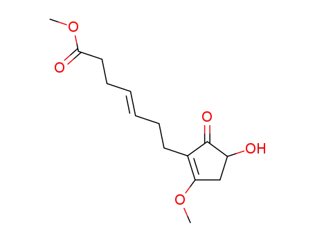 (+/-)-methyl 7-(4-hydroxy-2-methoxy-5-oxo-1-cyclopenten-1-yl)-4(E)-heptenoate