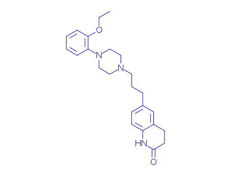 Molecular Structure of 80834-63-5 (2(1H)-Quinolinone, 3,4-dihydro-6-(3-(4-(2-ethoxyphenyl)-1-piperazinyl) propyl)-)