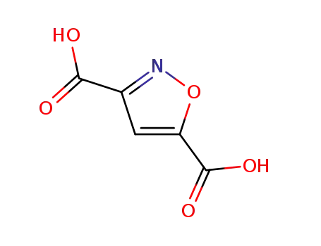 Molecular Structure of 89379-30-6 (3,5-Isoxazoledicarboxylicacid(6CI,7CI,9CI))