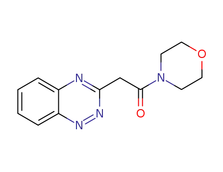 Molecular Structure of 80722-68-5 (2-(1,2,4-benzotriazin-3-yl)-1-(morpholin-4-yl)ethanone)
