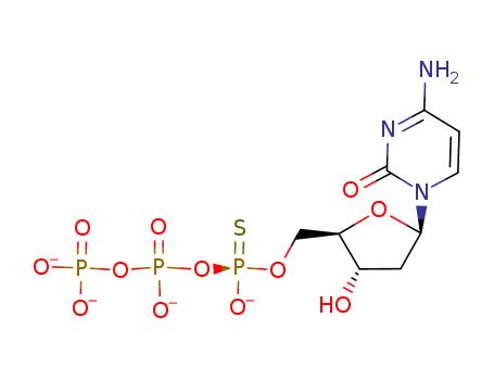 Cytidine, 2'-deoxy-, 5'&reg;P''-ester with[P''(S)]-thiotriphosphoric acid ((HO)2P(O)OP(O)(OH)OP(O)(OH)(SH)) (9CI)                                                                                       