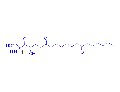 Molecular Structure of 88231-85-0 ((2S)-2-Amino-N-(3,10-dioxohexadecyl)-N,3-dihydroxypropanamide)