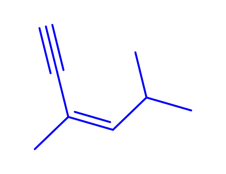Molecular Structure of 51006-81-6 ((Z)-3,5-dimethyl-3-hexen-1-yne)