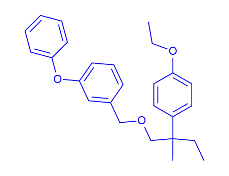 Molecular Structure of 80854-05-3 (3-Phenoxybenzyl 2-(4-ethoxyphenyl)-2-ethylpropyl ether)
