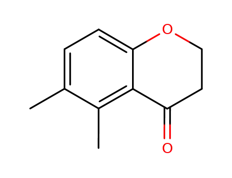 Molecular Structure of 96401-67-1 (4H-1-Benzopyran-4-one, 2,3-dihydro-5,6-dimethyl-)