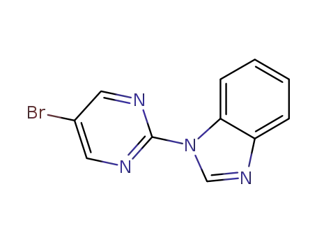Molecular Structure of 883230-69-1 (1-(5-bromopyrimidin-2-yl)-1H-benzo[d]imidazole)