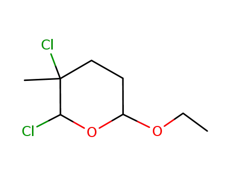 Molecular Structure of 88083-40-3 (2H-Pyran,2,3-dichloro-6-ethoxytetrahydro-3-methyl-(9CI))