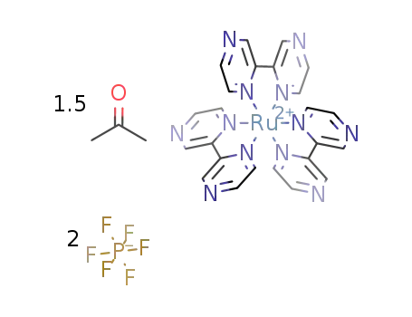 Molecular Structure of 80907-56-8 ([Ru(bpz)3][PF6]2)
