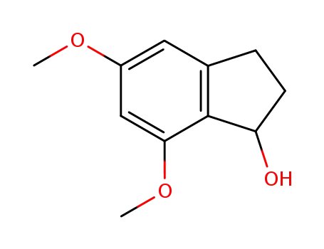 Molecular Structure of 880-86-4 (2,3-DIHYDRO-5,7-DIMETHOXY-1H-INDEN-1-OL)