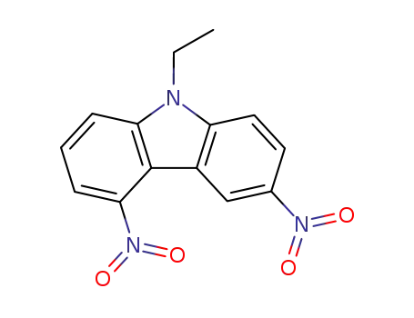Molecular Structure of 80776-37-0 (9-ethyl-3,5-dinitro-9H-carbazole)