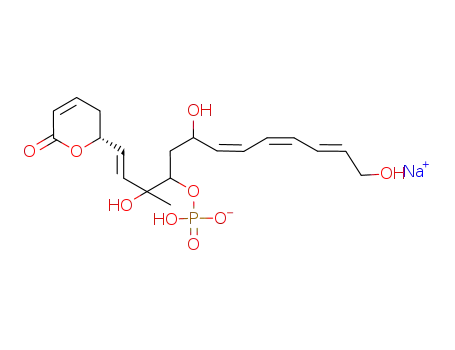 2H-Pyran-2-one,5,6-dihydro-6-[(1E,3R,4R,6R,7Z,9Z,11E)-3,6,13-trihydroxy-3-methyl-4-(phosphonooxy)-1,7,9,11-tridecatetraen-1-yl]-,sodium salt (1:1), (6R)-