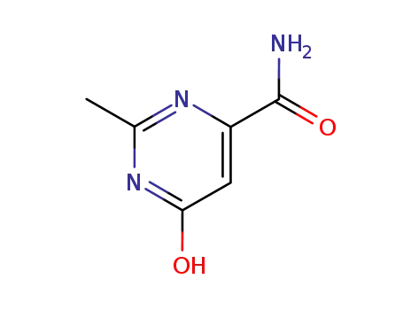 Molecular Structure of 88394-13-2 (4-Pyrimidinecarboxamide,6-hydroxy-2-methyl-(7CI))