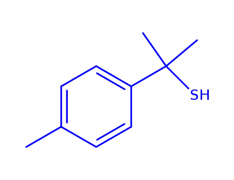 Molecular Structure of 80819-94-9 (2-(4-Methyl-1-phenyl)-2-propanethiol)