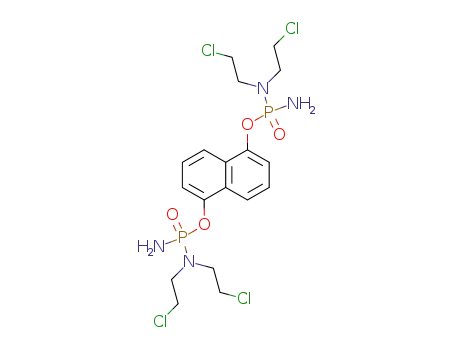 Molecular Structure of 88181-23-1 (naphthalene-1,5-diyl bis[N,N-bis(2-chloroethyl)(phosphorodiamidate)])