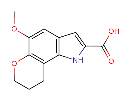 Pyrano(2,3-g)indole-2-carboxylic acid, 1,7,8,9-tetrahydro-5-methoxy-
