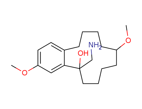 2-(aminomethyl)-7,15-dimethoxy-bicyclo[10.4.0]hexadeca-13,15,17-trien-2-ol cas  81423-26-9