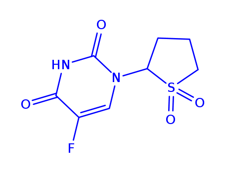 1-(2'-TETRAHYDROTHIENYL)-5 FLUOROURACIL-1-'1'-DIOXIDE