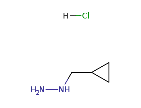 Molecular Structure of 1181457-83-9 ((cyclopropylmethyl)hydrazine hydrochloride)