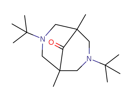 Molecular Structure of 137887-38-8 (3,7-Diazabicyclo[3.3.1]nonan-9-one,
3,7-bis(1,1-dimethylethyl)-1,5-dimethyl-)