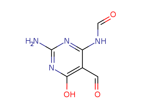 Molecular Structure of 89891-07-6 (Formamide, N-(2-amino-5-formyl-1,6-dihydro-6-oxo-4-pyrimidinyl)-)