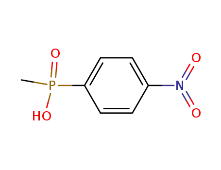 Molecular Structure of 81349-02-2 (Phosphinic acid, methyl(4-nitrophenyl)-)