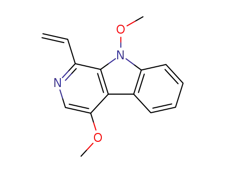 Molecular Structure of 88142-62-5 (1-Ethenyl-4,9-dimethoxy-9H-pyrido[3,4-b]indole)