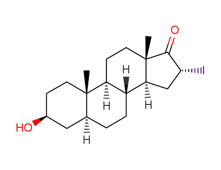 androstan-3β-hydroxy-16α-iodo-17-one