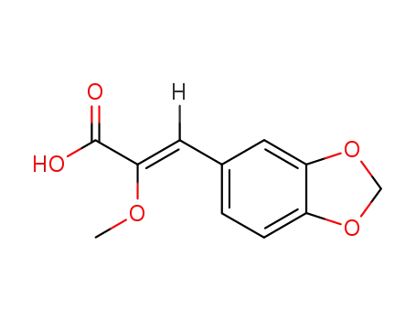 3<i>t</i>-benzo[1,3]dioxol-5-yl-2-methoxy-acrylic acid