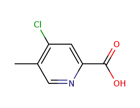 Molecular Structure of 882679-14-3 (4-Chloro-5-methyl-2-pyridinecarboxylic acid)