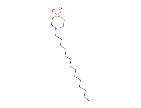 Molecular Structure of 81481-62-1 (4-tetradecylthiomorpholine 1,1-dioxide)
