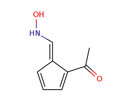 Molecular Structure of 81158-09-0 (Ethanone, 1-[5-[(hydroxyamino)methylene]-1,3-cyclopentadien-1-yl]-, (E)- (9CI))