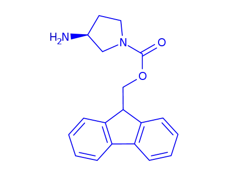 Molecular Structure of 813412-37-2 (1-N-FMOC-3-AMINOPYRROLIDINE)