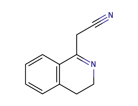 Molecular Structure of 88422-81-5 (3,4-DIHYDROISOQUINOLIN-1-YLACETONITRILE)