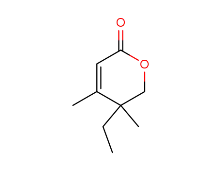 Molecular Structure of 80945-94-4 (5-Ethyl-4,5-dimethyl-5,6-dihydro-2H-pyran-2-on)