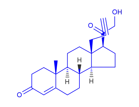Molecular Structure of 80899-91-8 (18-ethynyldeoxycorticosterone)