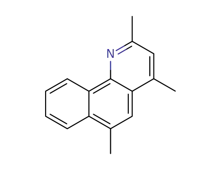 Molecular Structure of 81503-62-0 (2,4,6-trimethylbenzo[h]quinoline)