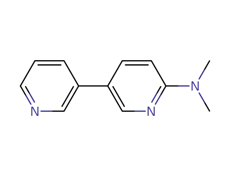 Molecular Structure of 882864-93-9 (N,N-dimethyl-3,3'-bipyridin-6-amine)