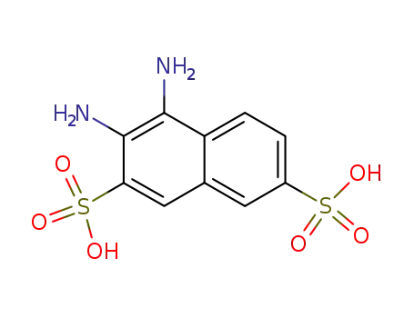 Molecular Structure of 88246-88-2 (3,4-diaminonaphthalene-2,7-disulfonic acid)