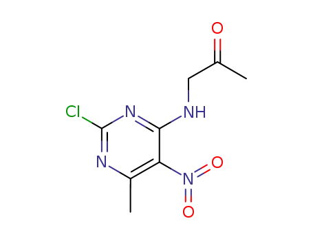 (2-chloro-6-methyl-5-nitro-pyrimidin-4-ylamino)-acetone