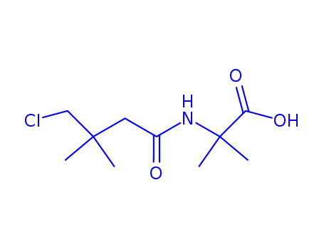 Molecular Structure of 881019-99-4 (Alanine,  N-(4-chloro-3,3-dimethyl-1-oxobutyl)-2-methyl-)