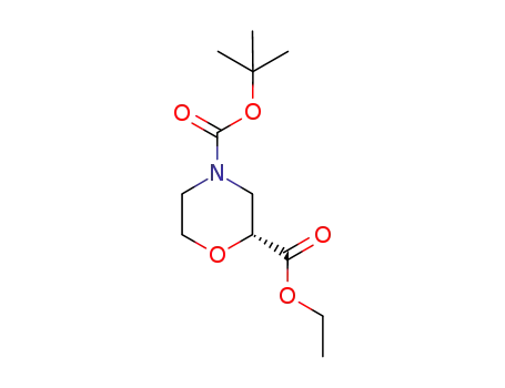 (-)-(2R)-2,4-morpholinedicarboxylic acid, 4-(1,1-dimethylethyl) 2-ethyl ester