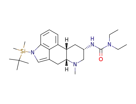 3-[(6aR,9S,10aS)-4-(tert-Butyl-dimethyl-silanyl)-7-methyl-4,6,6a,7,8,9,10,10a-octahydro-indolo[4,3-fg]quinolin-9-yl]-1,1-diethyl-urea