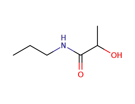Molecular Structure of 88392-20-5 (Propanamide, 2-hydroxy-N-propyl-, (S)- (9CI))