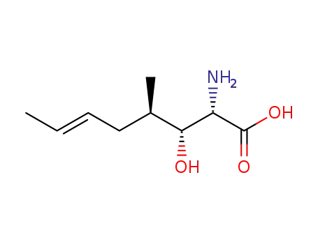 Molecular Structure of 81135-57-1 (2-butenyl-4-methylthreonine)