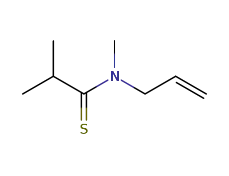 Molecular Structure of 81114-04-7 (Propanethioamide,  N,2-dimethyl-N-2-propenyl-  (9CI))
