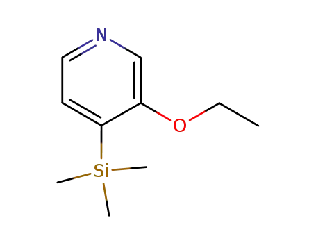 Molecular Structure of 81376-87-6 (Pyridine, 3-ethoxy-4-(trimethylsilyl)- (9CI))