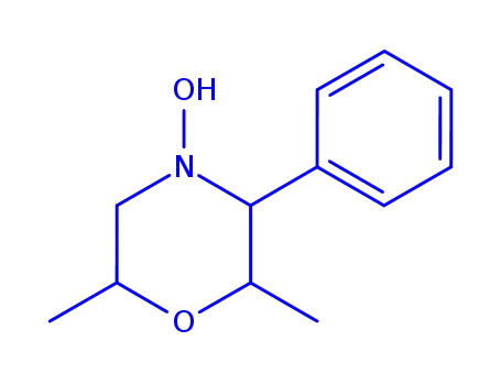 Molecular Structure of 812639-86-4 (Morpholine, 4-hydroxy-2,6-dimethyl-3-phenyl- (9CI))