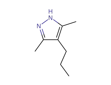 Molecular Structure of 81328-51-0 (3,5-dimethyl-4-propyl-1H-pyrazole(SALTDATA: FREE))